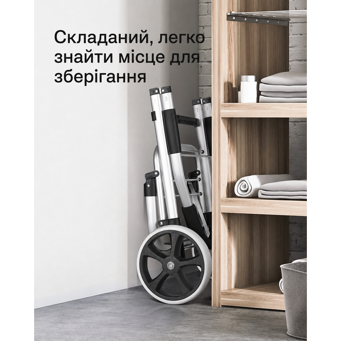 Inateck візок для покупок 41 л, чорний, термосумка, на колесах, вантажопідйомність 45 кг