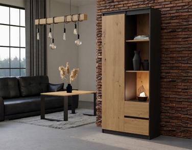 Стелаж TopEshop TES, 80 x 180 x 35 см, багатоколірний