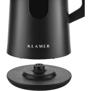 Електрочайник 1,5 л чорний Klamer