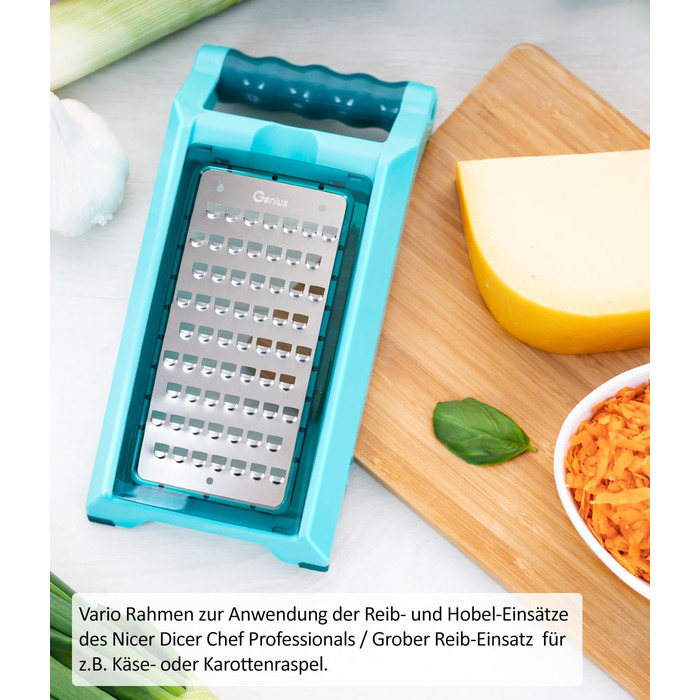 Овочерізка Nicer Dicer Chef Professional 23-в-1, ручна, з великим контейнером 5.2 л, насадками для спіралі, томатів, джульєн, салатів, кришкою для зберігання та рецептурником