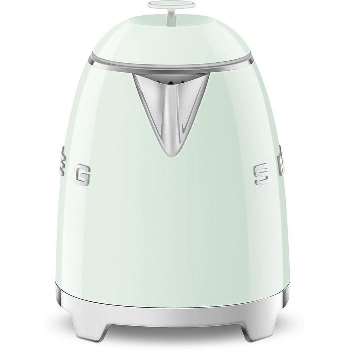 Електричний чайник Smeg KLF05CREU, 0.8 л, зелений, нержавіюча сталь, з індикатором рівня води та захистом від перегріву