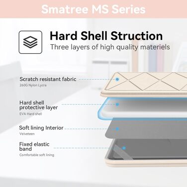Жорсткий захисний чохол Smatree MS35T для Microsoft Surface Laptop 13.8