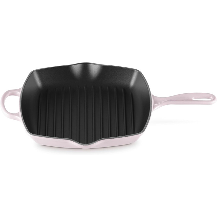 Гриль чавунний емальований Le Creuset, квадратний, 26 см, колір Meersalz Grün (Schalotte)
