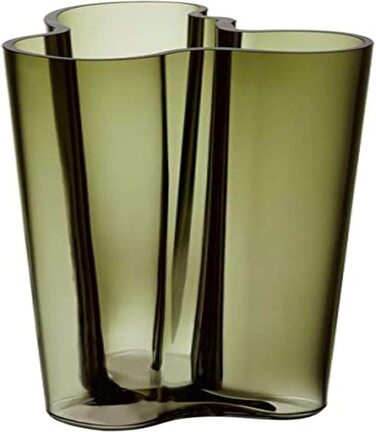 Ваза Iittala Aalto 251 мм, зелена, скло