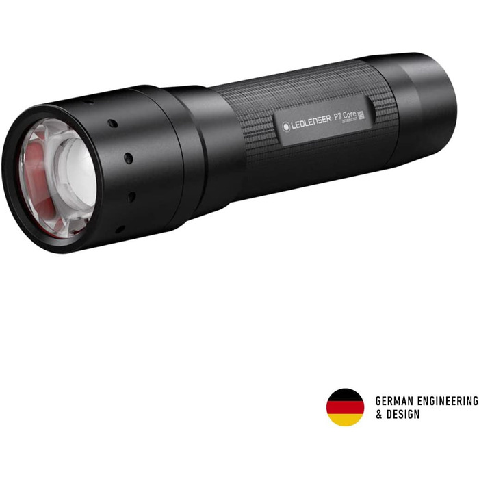 Ліхтарик Ledlenser P7 Core універсальний, LED, 450 люмен, фокусування, дальність 300 м, на батарейках AAA, три режими яскравості