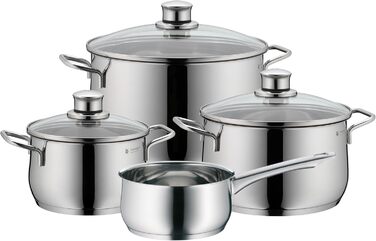 Каструля WMF Diadem Plus 16 см без кришки, 1,5 л, для молока, з нержавіючої сталі Cromargan, полірована, без покриття (набір каструль, 4 шт.)