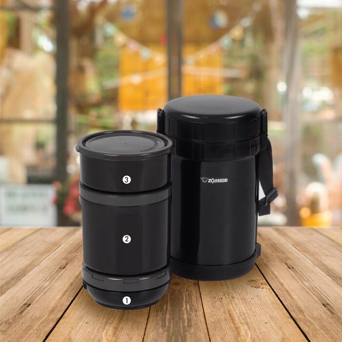 Термоконтейнер для їжі Zojirushi ізольований, темно-синій, 1.4 л