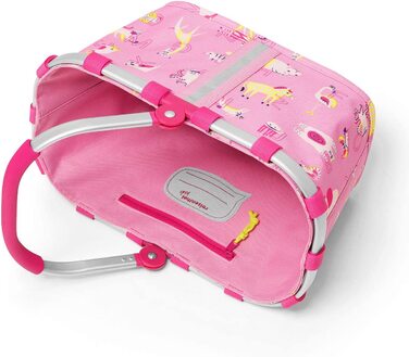 Дитячий кошик для покупок reisenthel carrybag XS, 5 л, 33,5x18x19,5 см, рожевий з буквами ABC friends