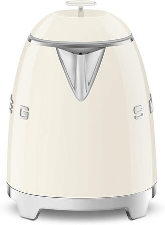 Електричний чайник Smeg KLF05CREU, 0.8 л, кремовий, з нержавіючої сталі, з автовимкненням та індикатором рівня води