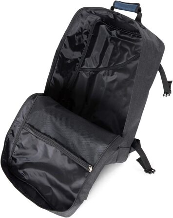 blnbag M3 – компактний надлегкий туристичний рюкзак 35 л, чорний антрацит, універсальний, з м’якими регульованими лямками або як сумка з ручкою, унісекс