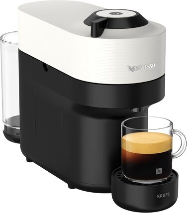 Кавомашина Nespresso Krups Vertuo Pop Coconut White 560 мл - автоматичне розпізнавання капсул, 4 розміри чашок