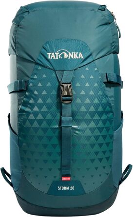 Рюкзак для туризму Tatonka Storm 20 л з RECCO, вентиляцією спини та дощовиком, легкий, без PFC, бірюзовий