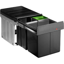 Сортувальник сміття WESCO Trio Master антрацит, 3 секції