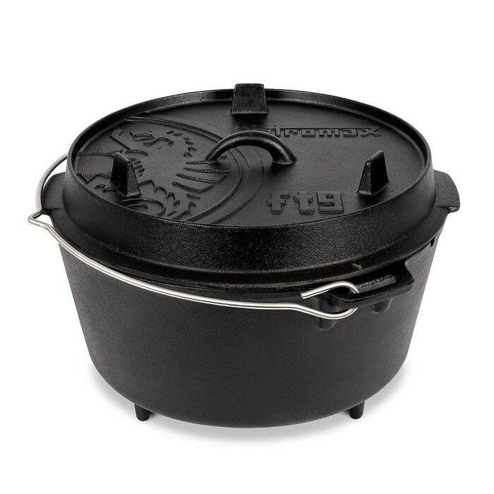 Чавунний казан Petromax Feuertopf (Dutch Oven) з ніжками для готування та випікання на відкритому вогні