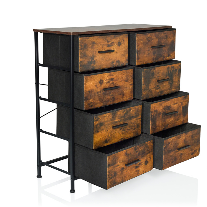 Комод RAGALA LIGHT 80x30x82 см 8 шухляд копчений дуб hjh LIVING