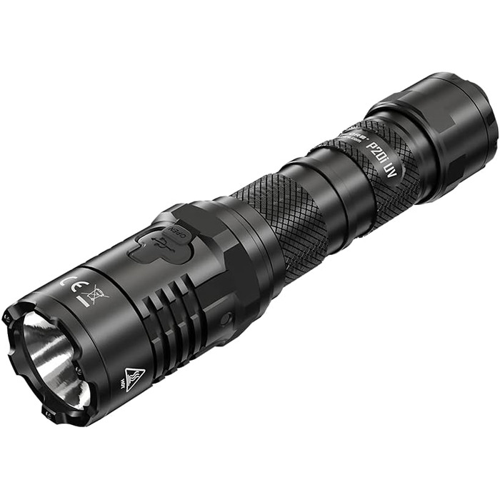 Тактичний ліхтар Nitecore P20i UV, 1800 люмен, акумуляторний, UV-світло, USB-C, дальність 337 м