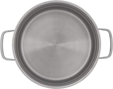 Набір каструль WMF Compact Cuisine 4 предмети для індукції з кришками, нержавіюча сталь Cromargan, з внутрішньою шкалою