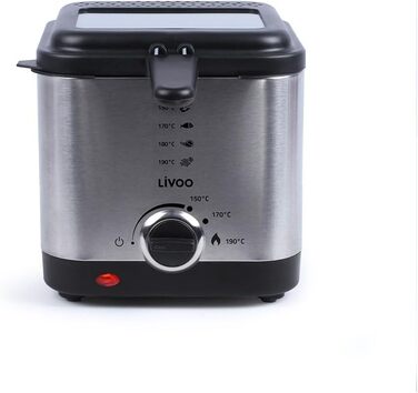 Фритюрниця 1,5 л Livoo DOC240 сіра електрична