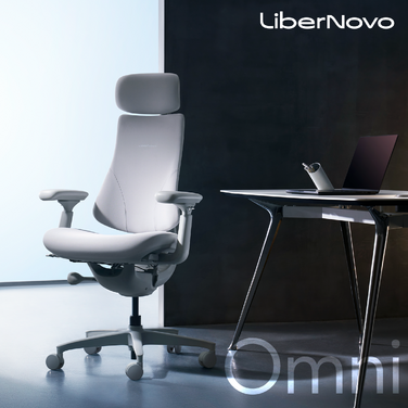 Крісло офісне ергономічне LiberNovo Omni Space Gray 48 см