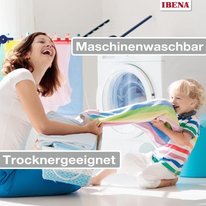 Ковдра Ibena Malaga Bio 150x200 см – 100% бавовна, темно-сіра, вироблено в Німеччині