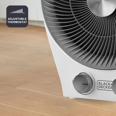 Обігрівач та вентилятор 2-в-1 BLACK+DECKER BXFSH2000E, 2000 Вт, білий