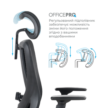 Крісло офісне OfficePro Aero OC490B Black