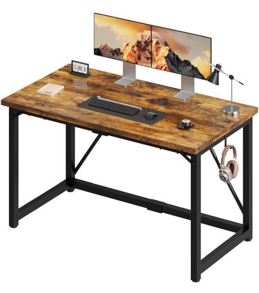 Компактний письмовий стіл Devoko 80x50x75 см для комп'ютера, дитячої та робочого кабінету, водостійкий, з регульованими ніжками та гачком