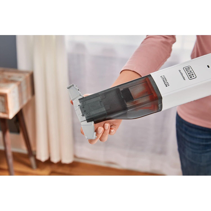 Акумуляторний ручний пилосос BLACK+DECKER Dustbuster Slim HLVC315J11, 12В, 1.5А·год, безмішковий, бездротовий, з XXL-насадкою, зарядний кабель, щілинна насадка та щітка для оббивки