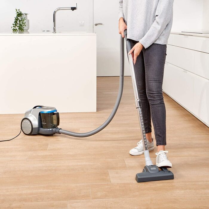 Пилосос BLACK+DECKER BXVML700E без мішка, 700 Вт, сірий
