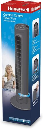 Вентилятор-колона Honeywell Comfort Control HYF1101E, турбінний, для дому
