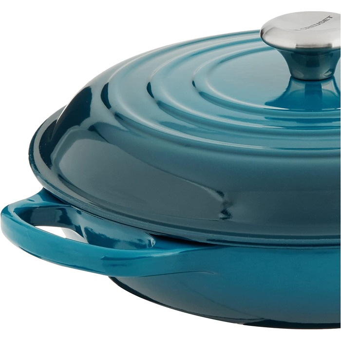 Гусятниця Le Creuset Signature з чавуну, кругла, 30 см, 3,5 л, для всіх типів плит (індукція), колір Deep Teal