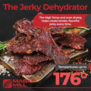 Сушарка для продуктів Magic Mill MFD-7700, 7 лотків, срібляста, пластик, прямокутна