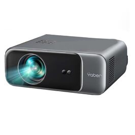 Проектор для домашнього кінотеатру YABER Full HD 1080p (підтримка 4K), автофокус, корекція трапеції, WiFi 6, Bluetooth, портативний outdoor-проектор до 300 дюймів для смартфонів, Fire TV Stick та PS5