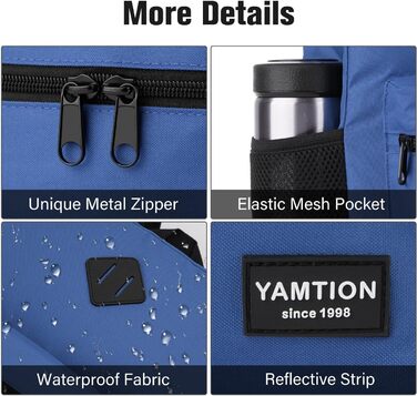 Рюкзак YAMTION для школи та коледжу з USB, для дівчат і хлопців, жіночий і чоловічий, для ноутбука
