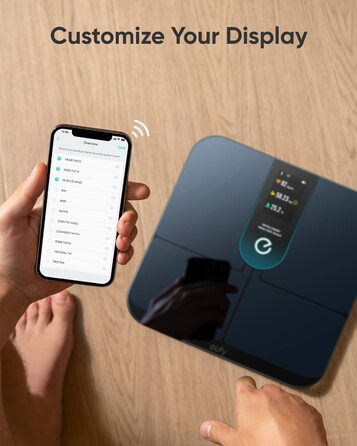 Розумна вага eufy P3 від Anker: Wi-Fi, Bluetooth, 3D-аналіз тіла, 16 вимірювань, ІМТ, пульс, додаток для фітнесу