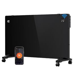 Розумний керамічний обігрівач стін CIARRA Smart WLAN 1000W (CBHX20-B), електричний настінний конвектор з керуванням через Wi-Fi