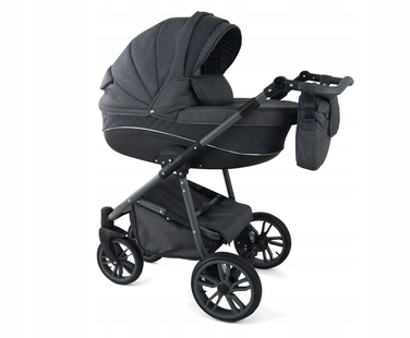 Дитячий візок 2в1 Krasnal BabyFIL, екошкіра + льон