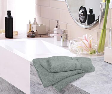 Рушники Utopia Towels з бавовни, набір 6 шт, 100% бавовна, ультрам'які та дуже всмоктуючі, 41x71 см, сірі
