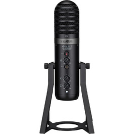 Yamaha AG01 USB-мікрофон для стрімінгу, конденсаторний, високоякісний звук, для Windows, Mac, iOS, Android, чорний