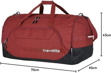 Велика дорожня сумка Travelite KICK OFF XL, 70 см, 120 л – для подорожей та спорту
