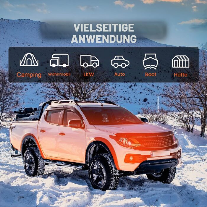Автономний дизельний обігрівач повітря VEVOR 12V 8кВт з LCD-дисплеєм та пультом керування (10 м) для авто, автобусів та вантажівок
