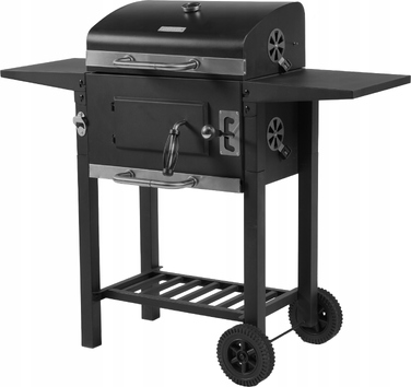 Садовий вугільний гриль BBQ XXL з кришкою, попільничкою, регулятором та термометром