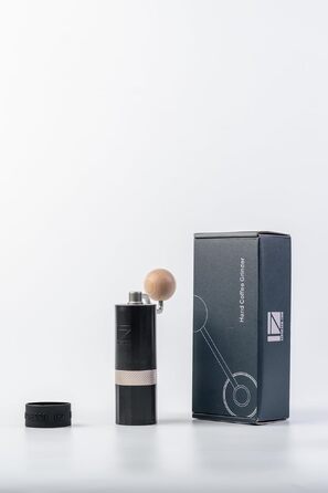 Кавомолка ручна 1Zpresso Q Air чорна, нержавіюча сталь, конічні жорна, для подорожей