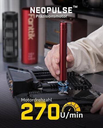 Набір міні-викруток Fanttik E2 Ultra 50-в-1, електричний, 3.7V, 0.6 Нм, для ремонту iPhone, ноутбуків, окулярів, годинників (червоний)