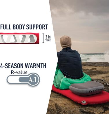 Самонадувний туристичний килимок Sea to Summit Comfort Plus S.I Sleep Mat (Regular, 198x63.5x7.6 см)