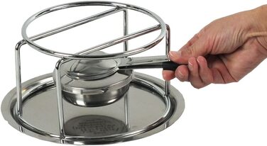 Набір для фондю Kela Käsefondue Set 10tlg: алюмінієва каструля, керамічне покриття, для 6 осіб, з підставкою для палива та виделок