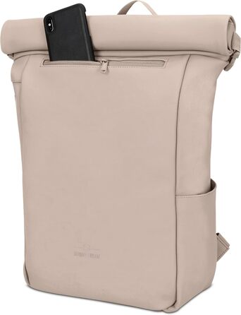 Рюкзак Johnny Urban Henry роллтоп з відділенням для ноутбука, водостійкий, 15 л, для жінок і чоловіків, бежевий, для університету, роботи