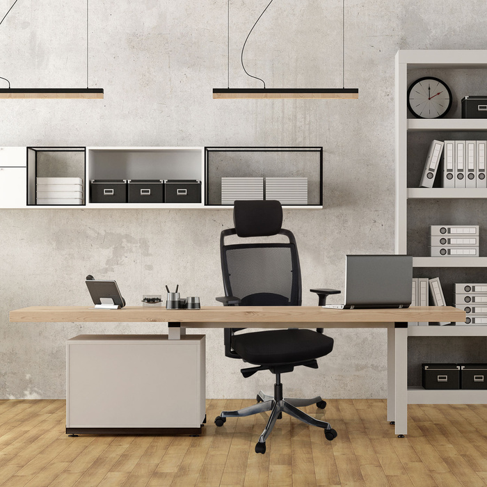 Офісне крісло / Поворотне крісло IKAST I Mesh / Тканина Black hjh OFFICE