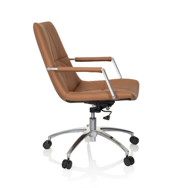 Офісне крісло / поворотне крісло SARANTO II Штучна шкіра Camel Brown hjh OFFICE
