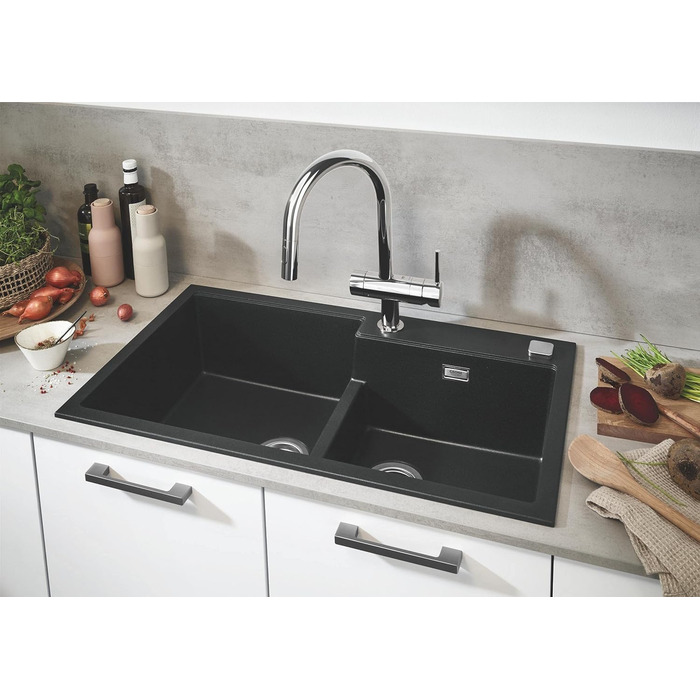 Змішувач кухонний GROHE Minta з висувним душем, 2 режими, поворотний 360°, економія води, хром (32321002)